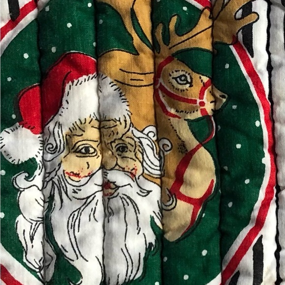 2 Vintage Holiday Potholders - Picture 3 of 4